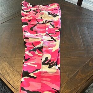Pink Camouflage Cargo Pants